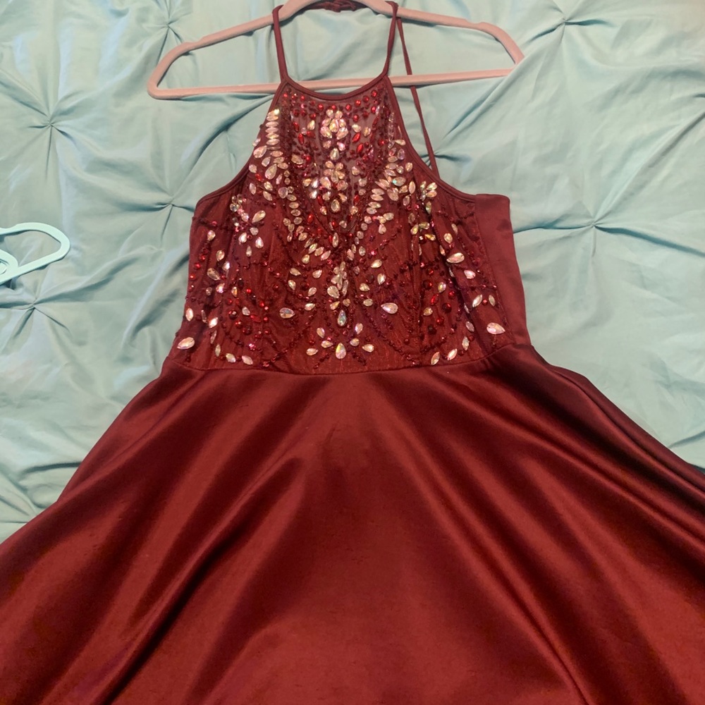 B Darlin Maroon Homecoming Dress Size 13/14
